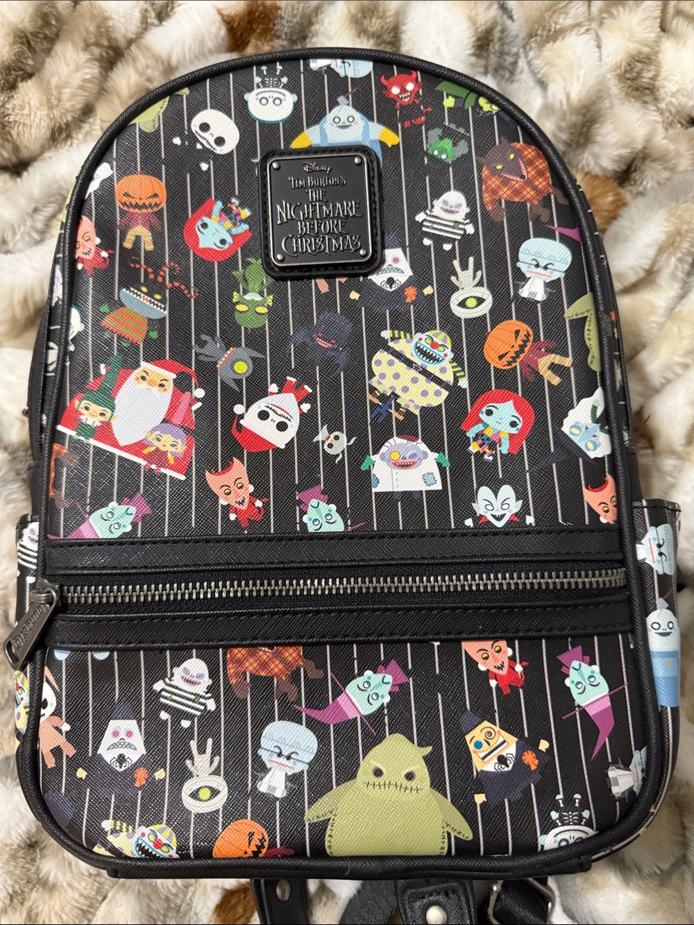 The Nightmare Before Christmas Mini Backpack - Character Pattern